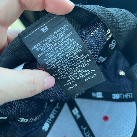 Genuine Merchandise Red and Black Hat with Embroidered Logo - Picture 9 of 9